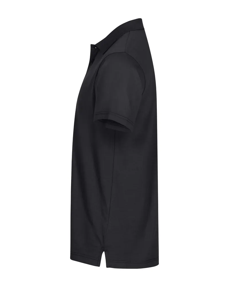 Poloshirt Schwarz – Seitenansicht links