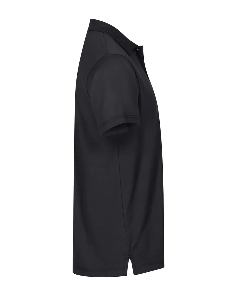 Poloshirt Schwarz – Seitenansicht rechts