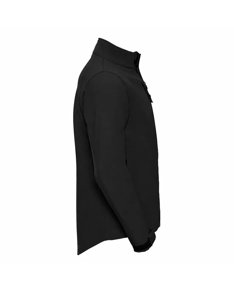 Softshell Jacke Schwarz – Seitenansicht rechts