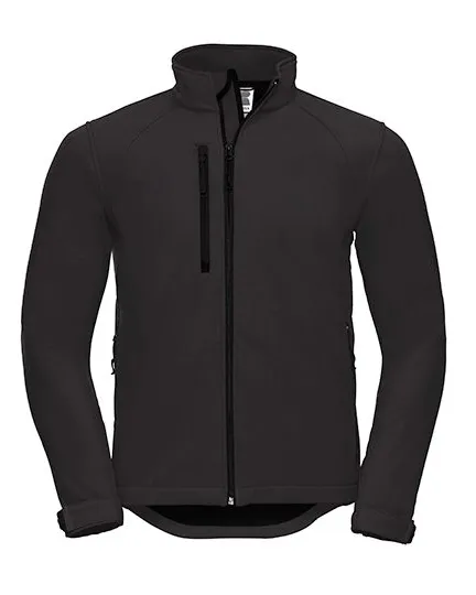 Softshell Jacke Schwarz – Vorderansicht
