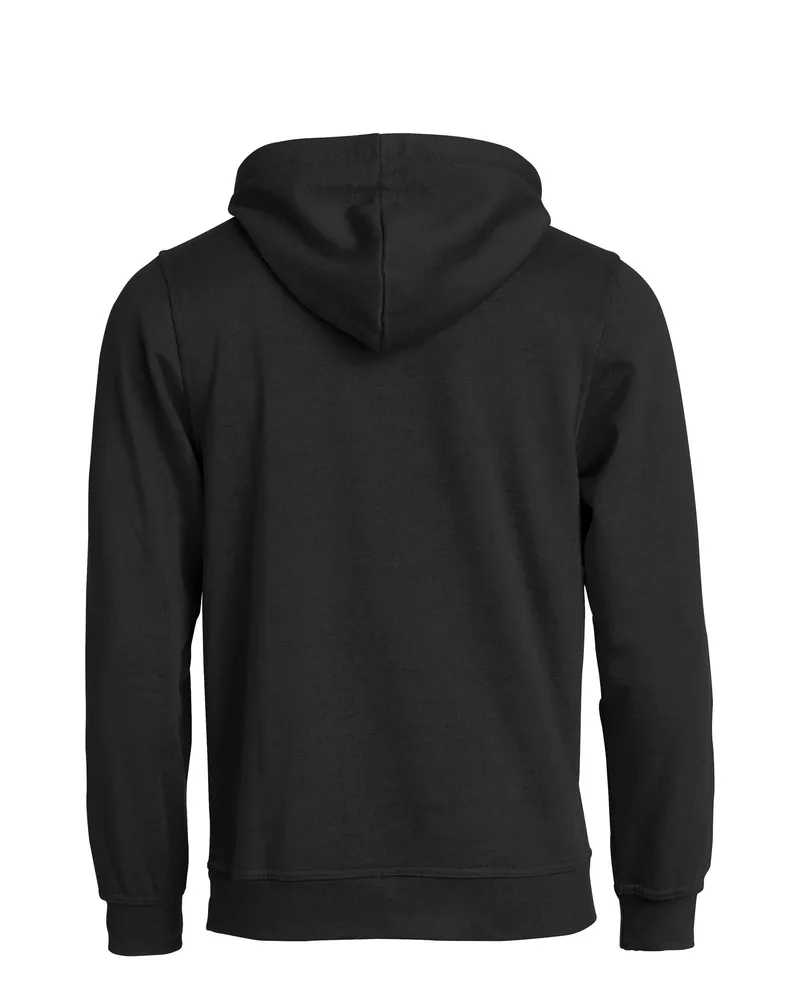 Basic Hoodie Schwarz – Rückansicht
