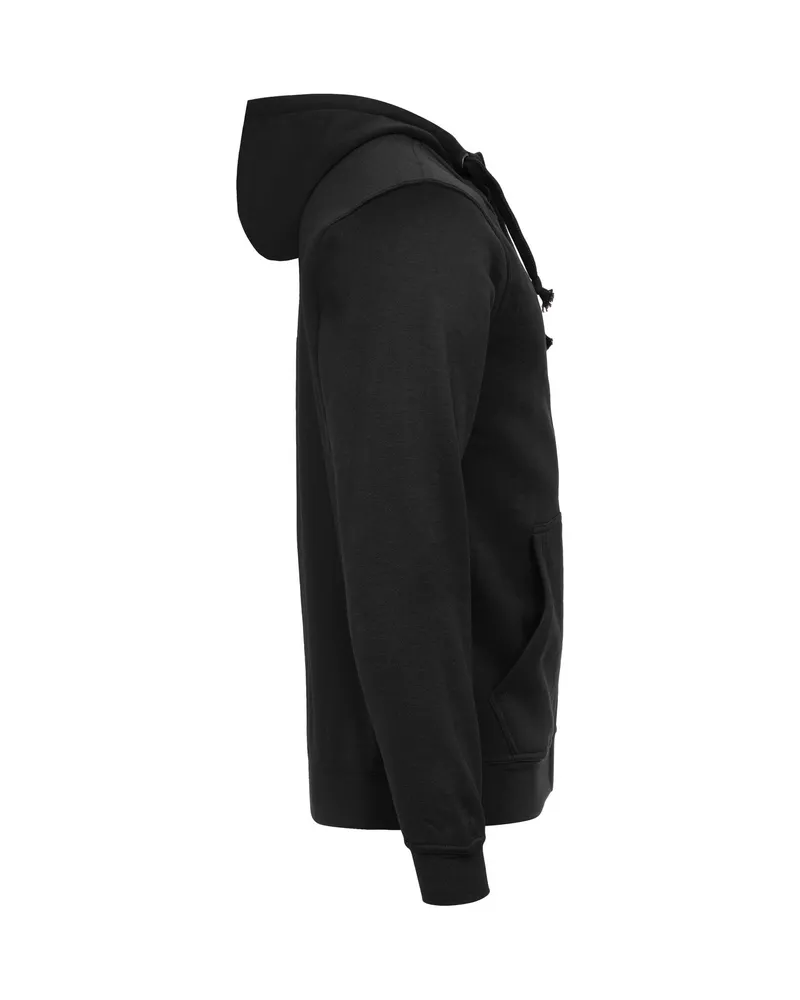 Zip Hoodie Schwarz – Seitenansicht rechts