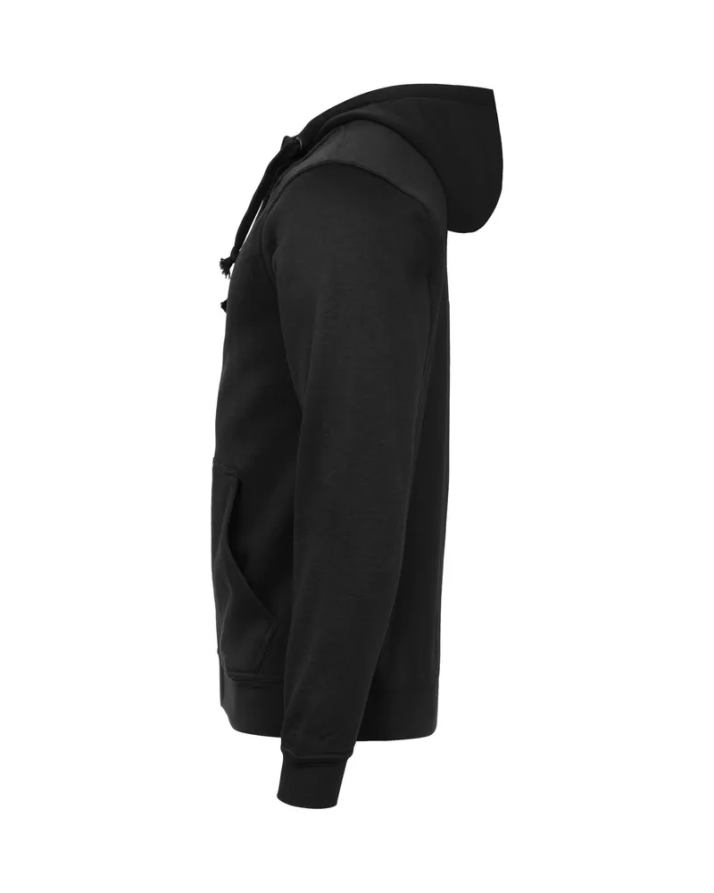 Zip Hoodie Schwarz – Seitenansicht links
